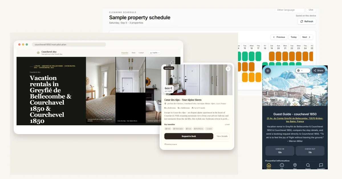 short-term rental software. Host Pilot workspace showing the operating information behind this decision